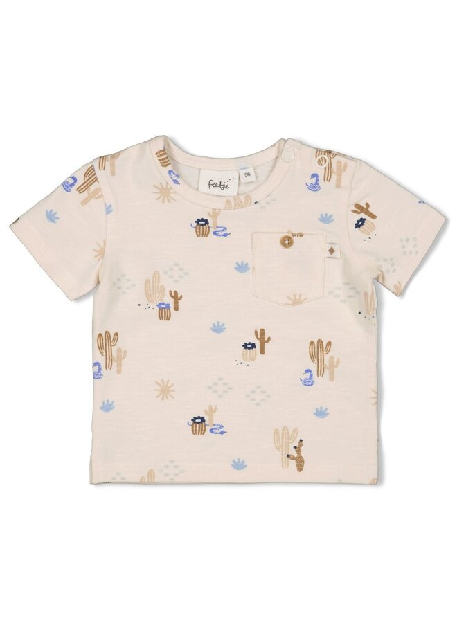 Feetje - T-shirt AOP - Sssiesta - Offwhite