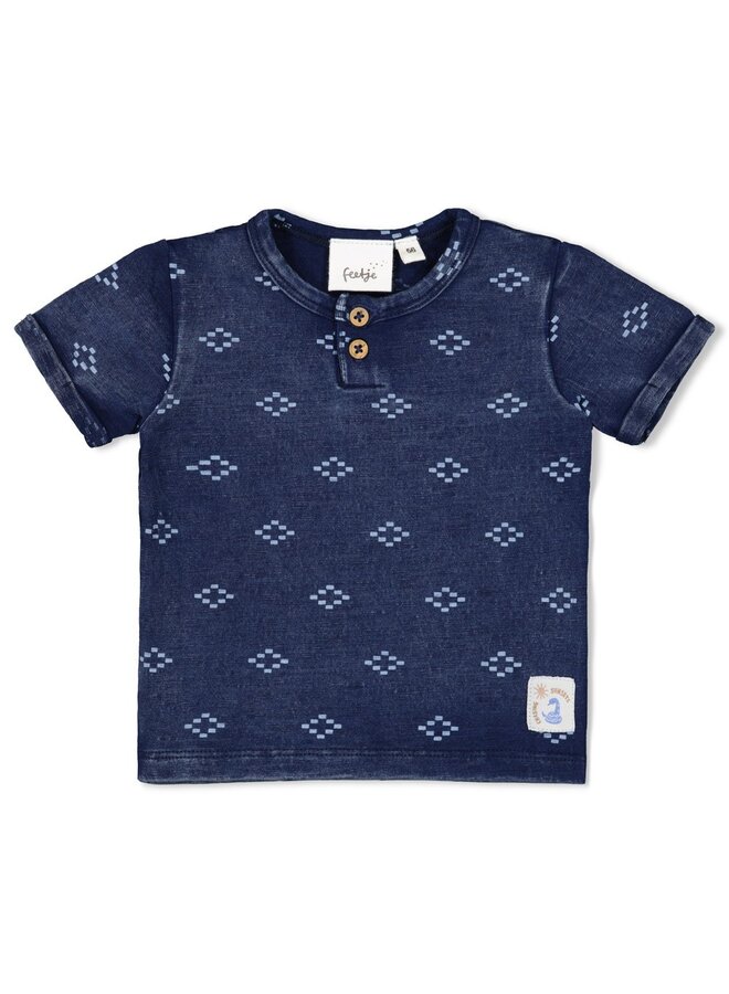 T-shirt AOP - Sssiesta - Indigo