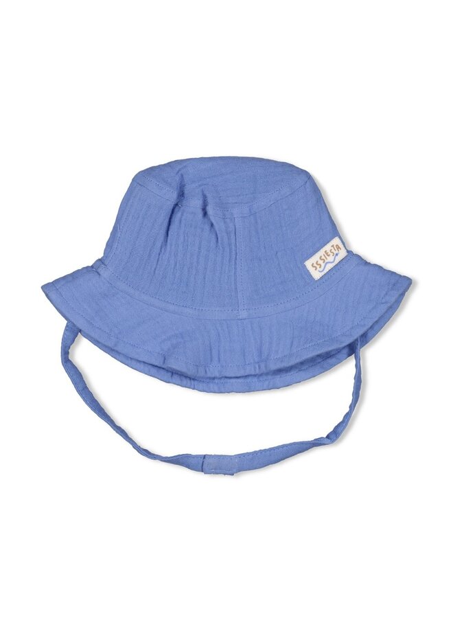 Zonnehoed mousseline - Sssiesta - Blauw
