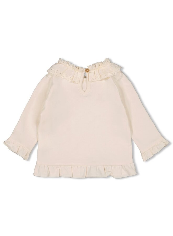 Feetje - Longsleeve met kraag - Flower Ranch - Offwhite