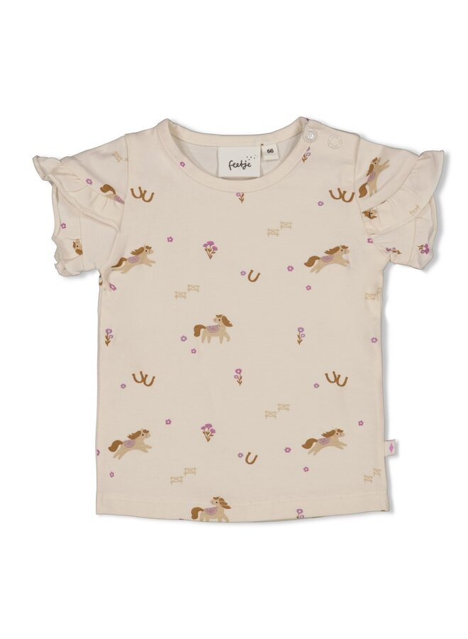 Feetje - T-shirt AOP - Flower Ranch - Offwhite
