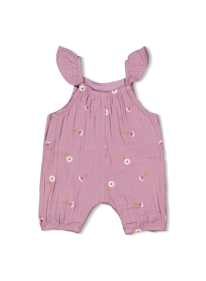 Feetje - Jumpsuit mousseline AO embroidery - Flower Ranch - Violet