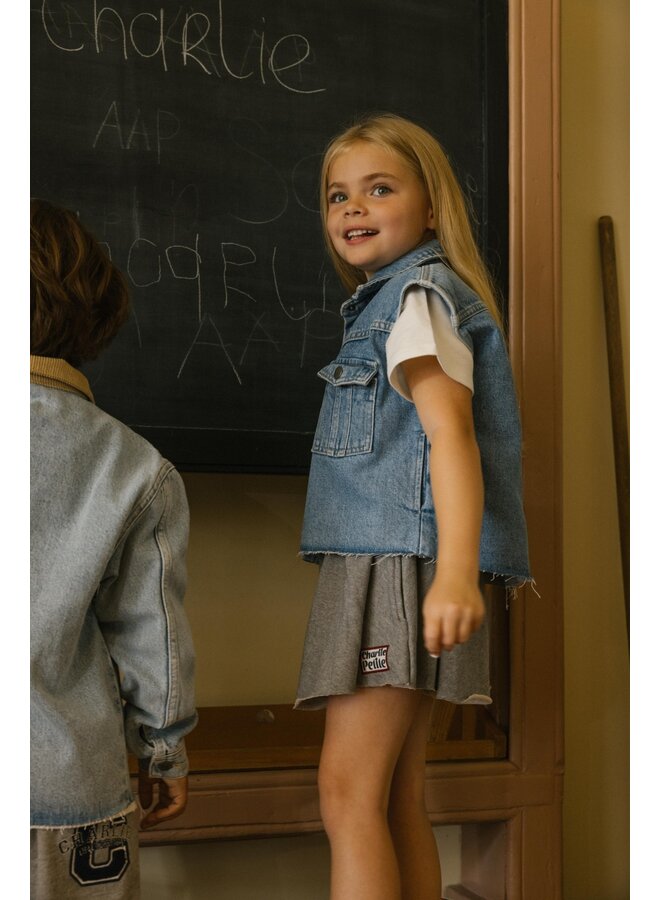 Charlie Petite - Phillou short - Grey melange