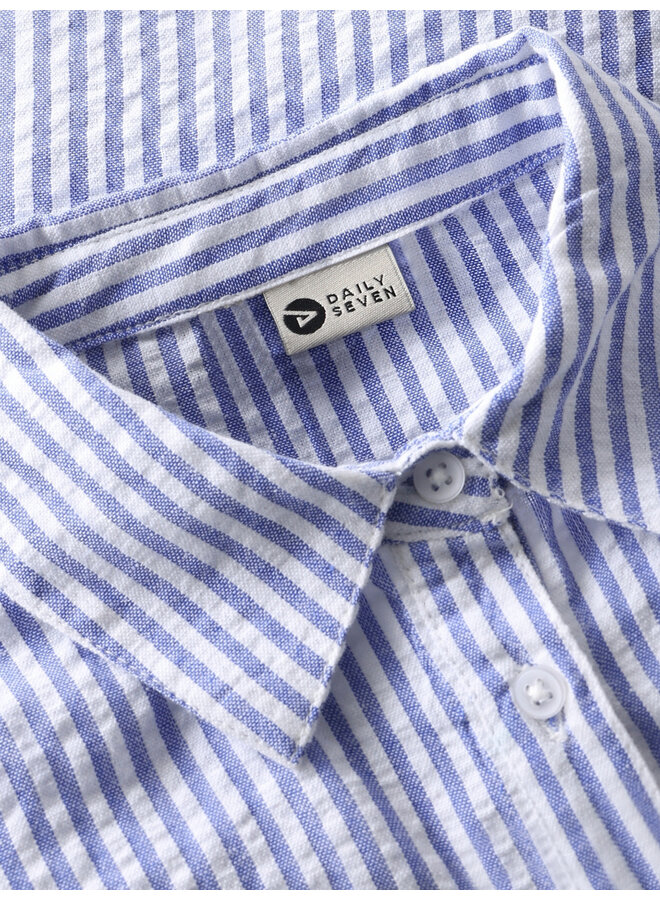 Daily7 - Shirt longsleeve stripe - Lolite