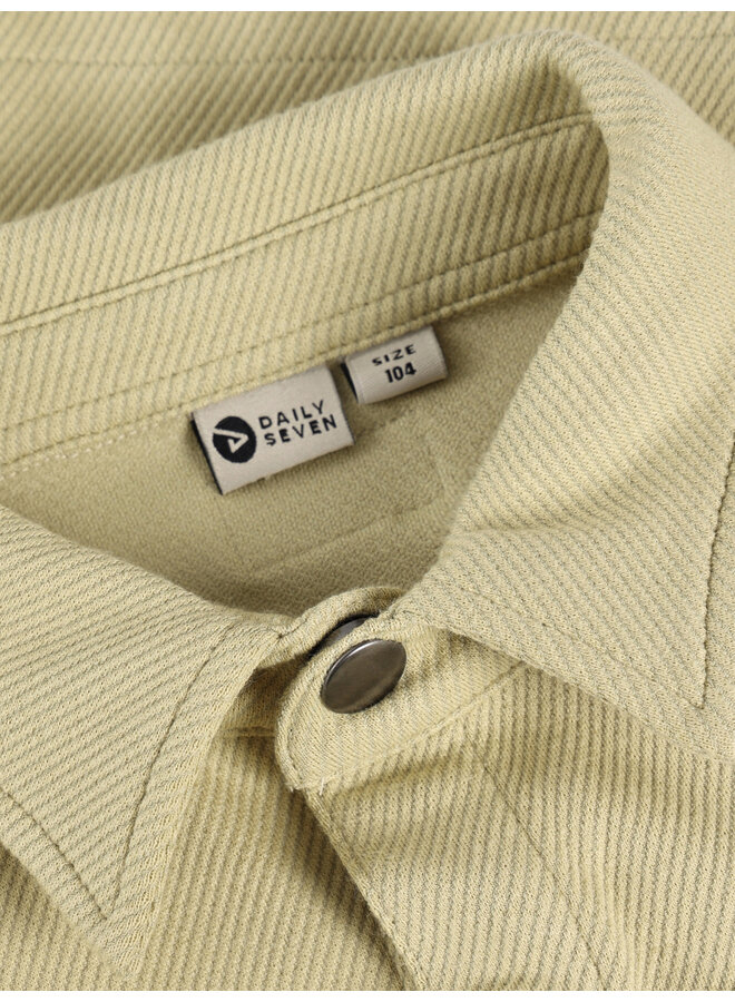 Daily7 - Shirt jacket structure - Pale olive green