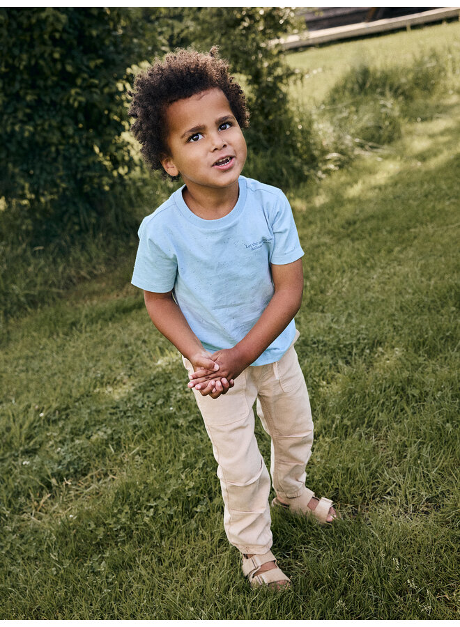 Daily7 - T-shirt nappy backprint - Celestial blue