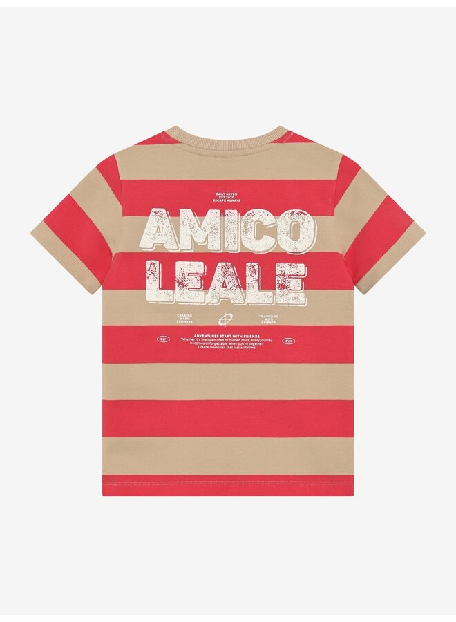 Daily7 - T-shirt big stripe - Chrysanthemum