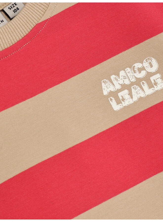 Daily7 - T-shirt big stripe - Chrysanthemum