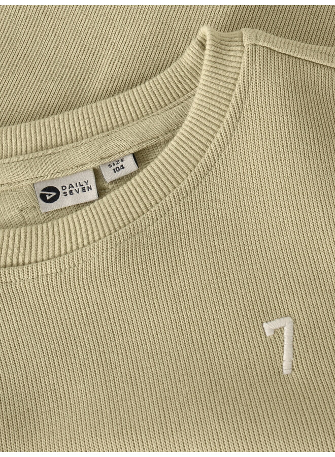 Daily7 - Oversized sweater tape - Pale olive green