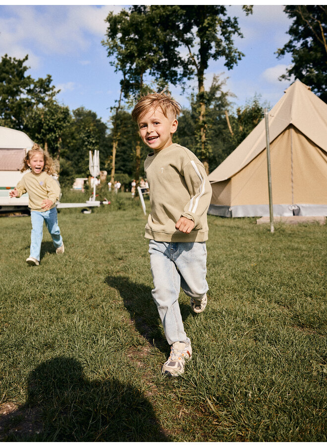 Daily7 - Oversized sweater tape - Pale olive green