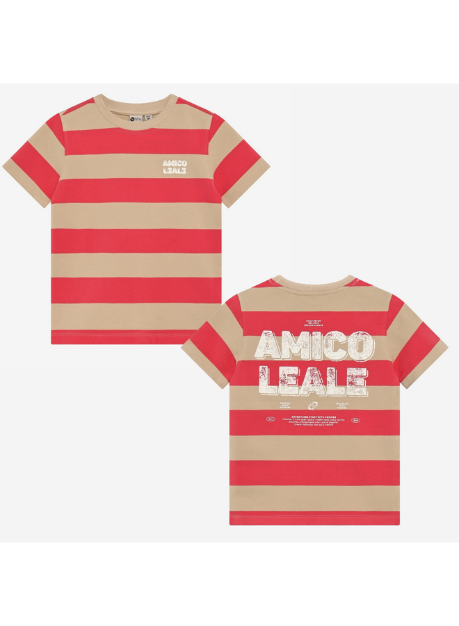 Daily7 - T-shirt big stripe - Chrysanthemum