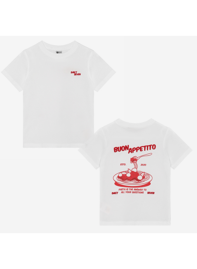 Daily7 - Oversized t-shirt backprint - Egret