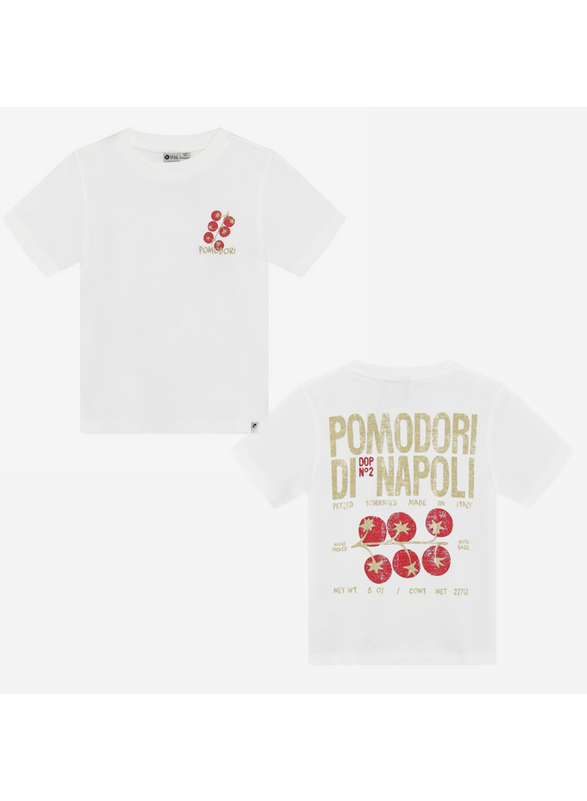 T-shirt backprint - Egret