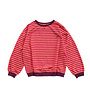 Your Wishes - Stripe French knit sweater mom - Beetroot purple