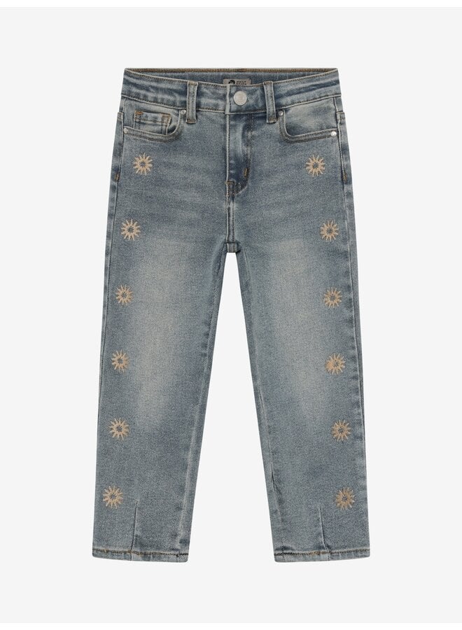 Denim mom fit embroidery – Used medium denim