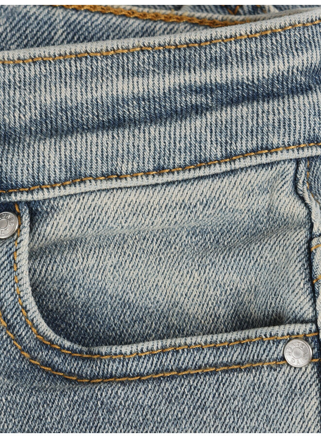 Daily7 - Denim mom fit embroidery – Used medium denim