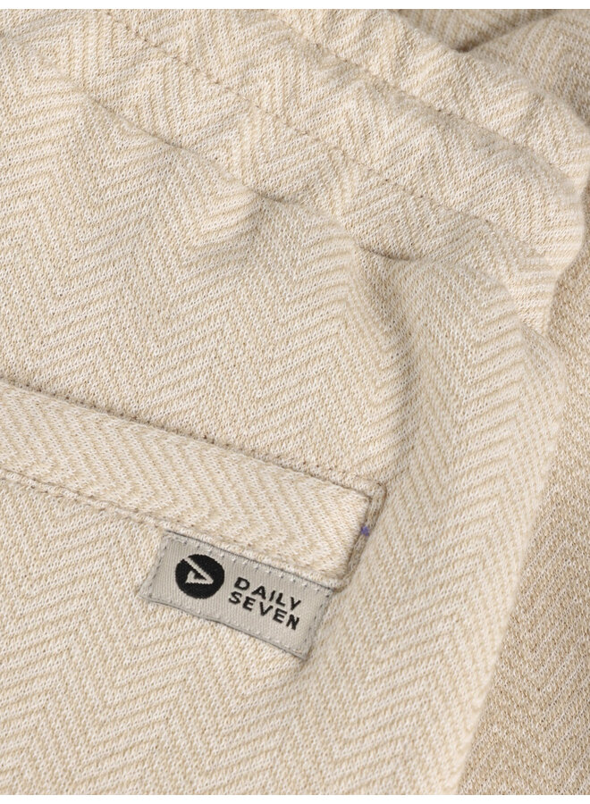 Daily7 - Herringbone pants - Latte sand