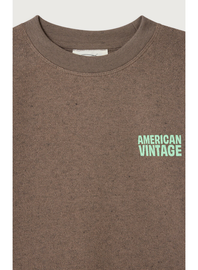 American Vintage - Evona t-shirt - Marron surteint