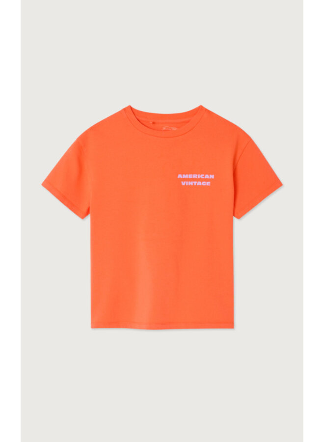 American Vintage - Fizvalley t-shirt - Manderine vintage