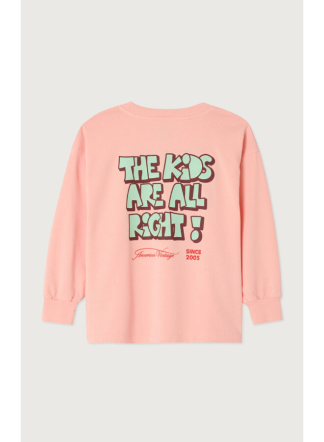 American Vintage - Fizvalley t-shirt ML - Sorbet vintage