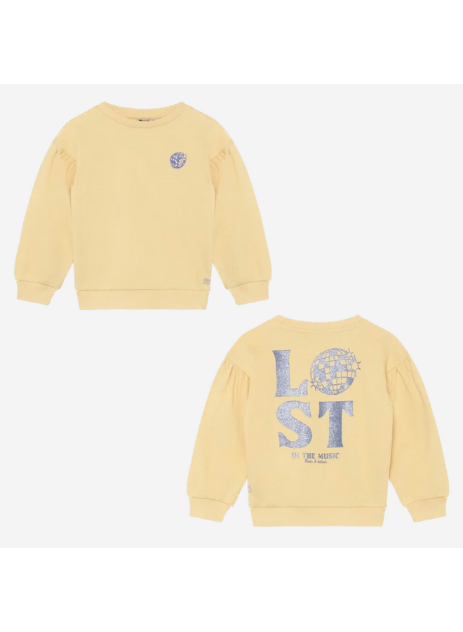 Sweater print - Reed yellow