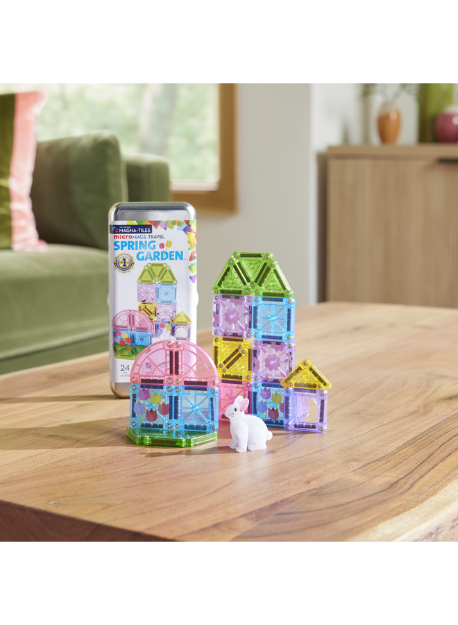 MAGNA-TILES - MicroMAGS spring garden travel set