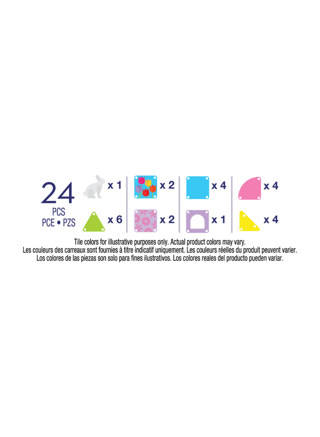 MAGNA-TILES - MicroMAGS spring garden travel set