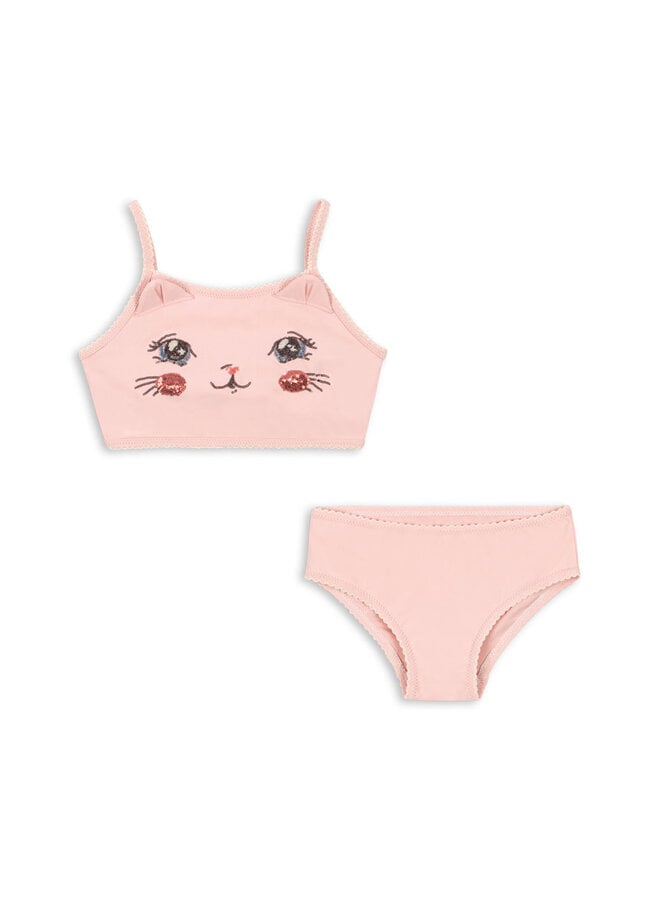 Kitty bikini - Powder pink