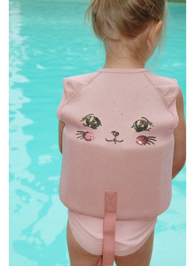 Konges Sløjd - Kitty swim vest - Powder pink