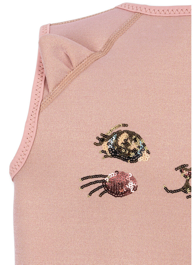 Konges Sløjd - Kitty swim vest - Powder pink