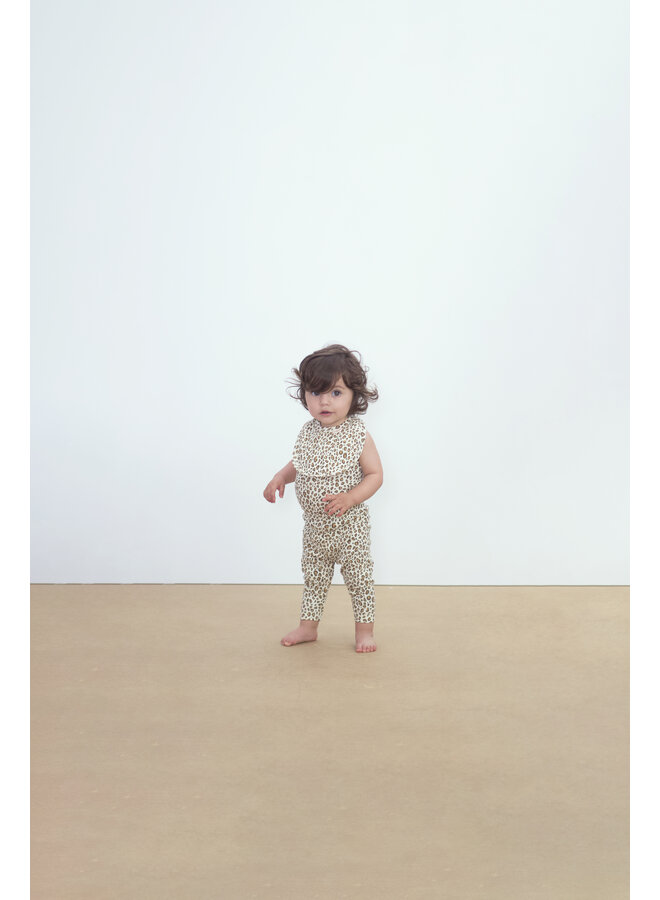Tiny Cottons - Animal print rib sleeveless body