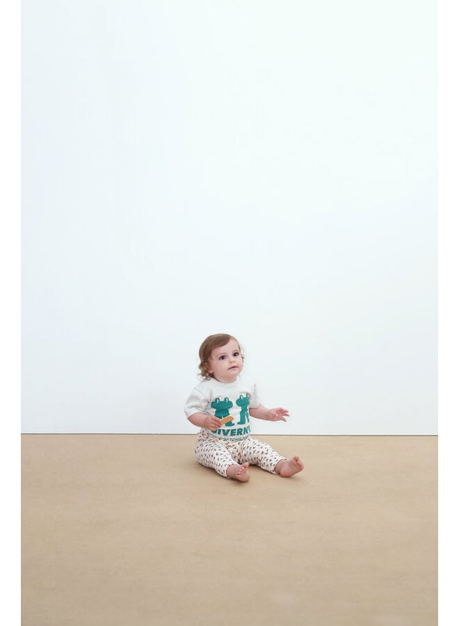 Tiny Cottons - Tiny roses rib baby pant