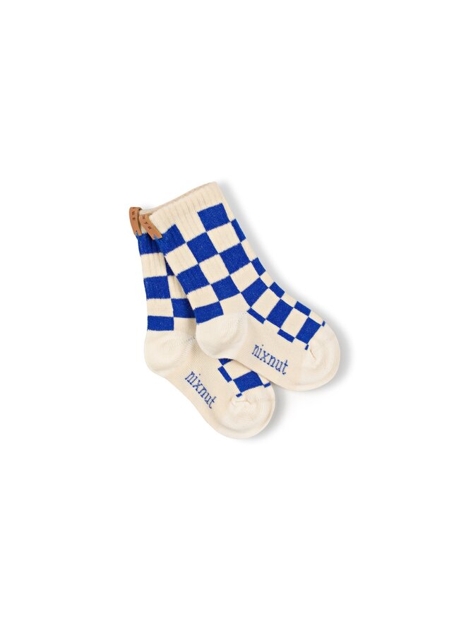 Checkered socks - Azul