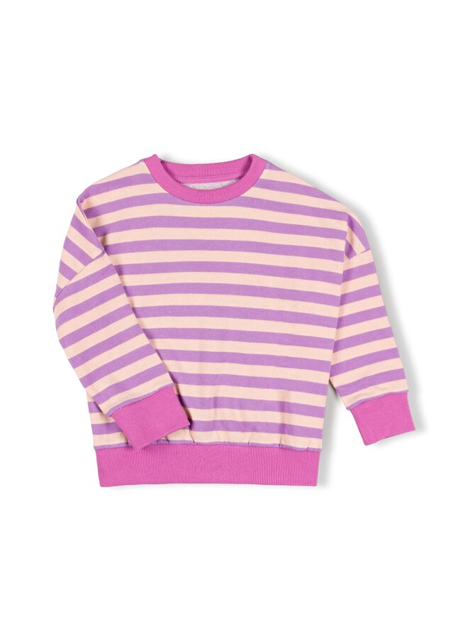Nixnut - Rel sweater - Iris stripe