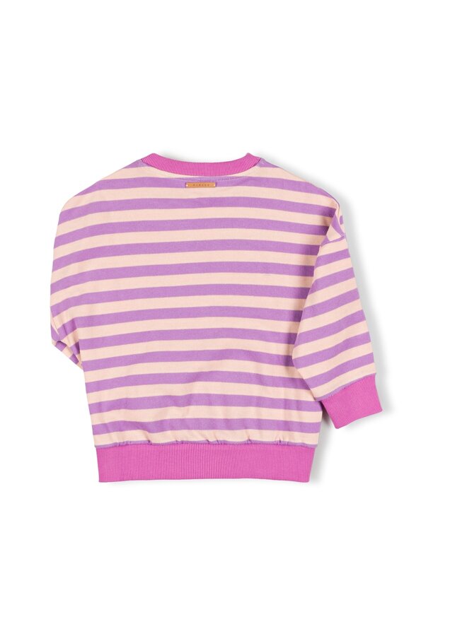 Nixnut - Rel sweater - Iris stripe
