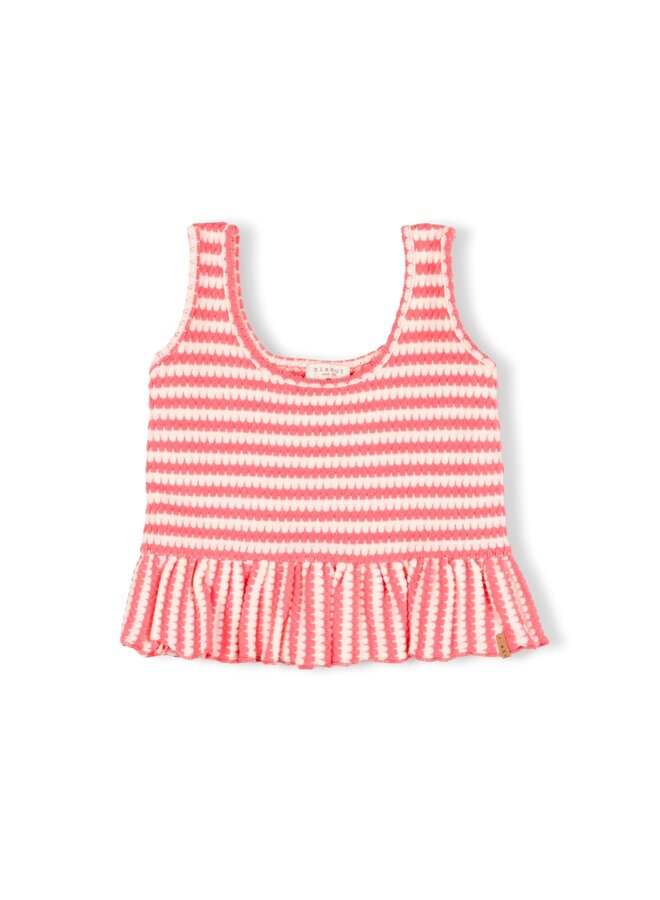 Nixnut - Sum top - Coral stripe