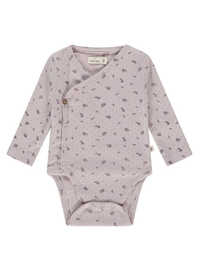 Baby romper long sleeve - Light mauve