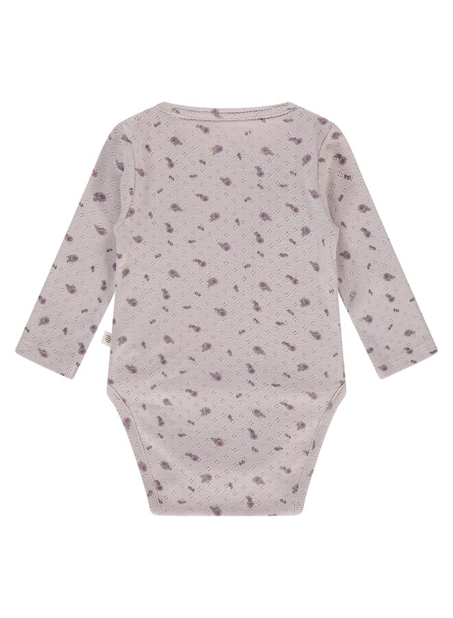 A Tiny Story - Baby romper long sleeve - Light mauve
