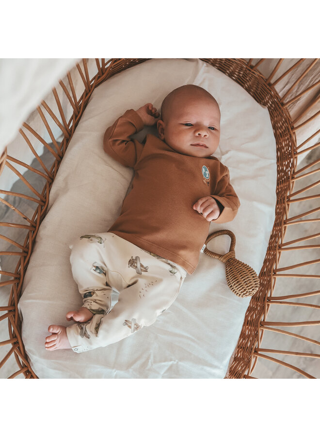 Your Wishes - Solid fitted longsleeve – Indian tan