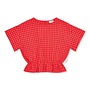 Petit Blush - Blouse elastic waist - Check red