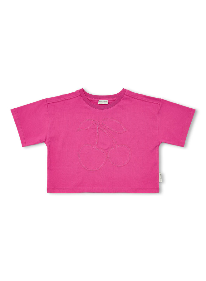Petit Blush - Cherry t-shirt - Rose violet
