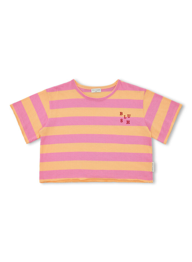 Petit Blush - Stripe t-shirt - Cashmere rose/Peach cobbler