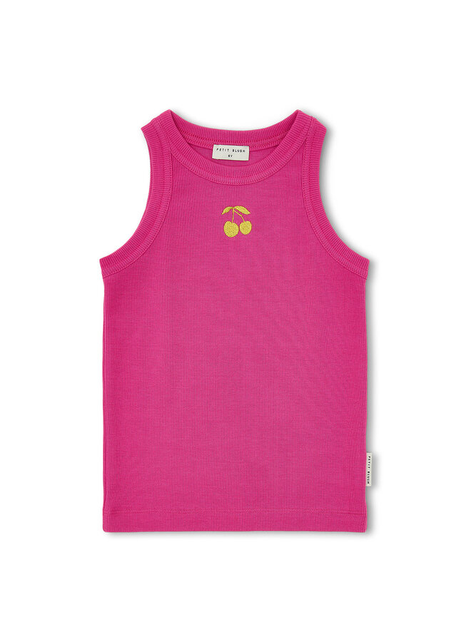 Petit Blush - Rib singlet - Rose violet