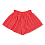 Petit Blush - Ruffle short - Check red