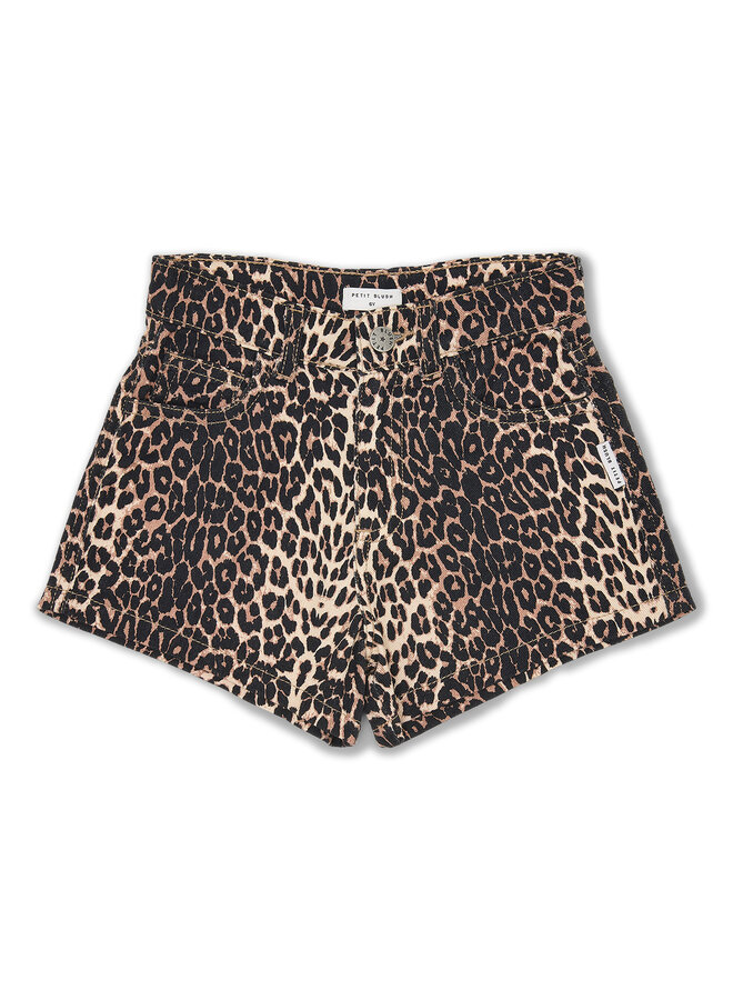 Jeans short - Leopard AOP