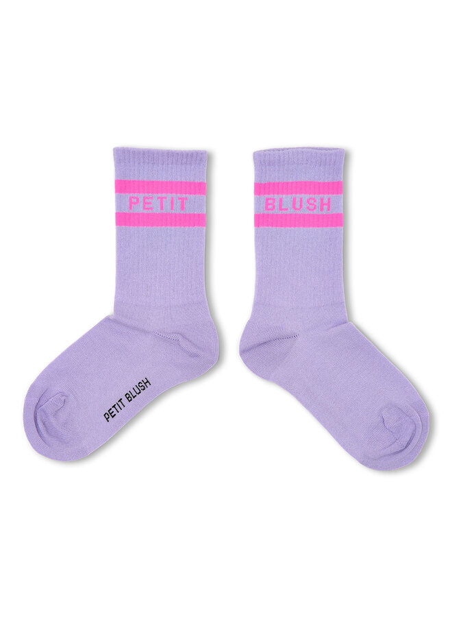 Sport socks - Violet/Neon pink
