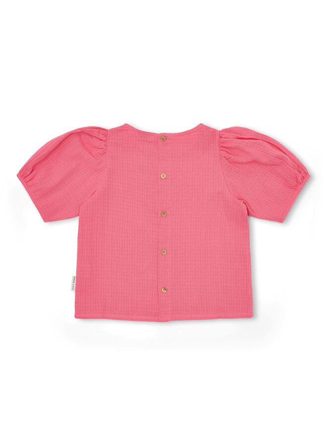 Petit Blush - Puff sleeve blouse - Pink lemonade