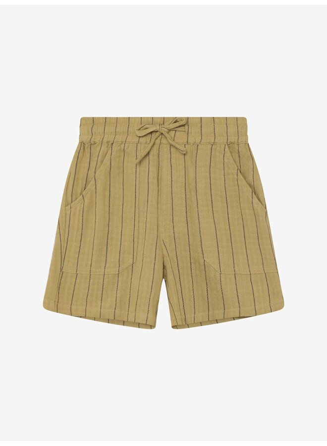 Daily7 - Shorts small stripe - Pale olive green