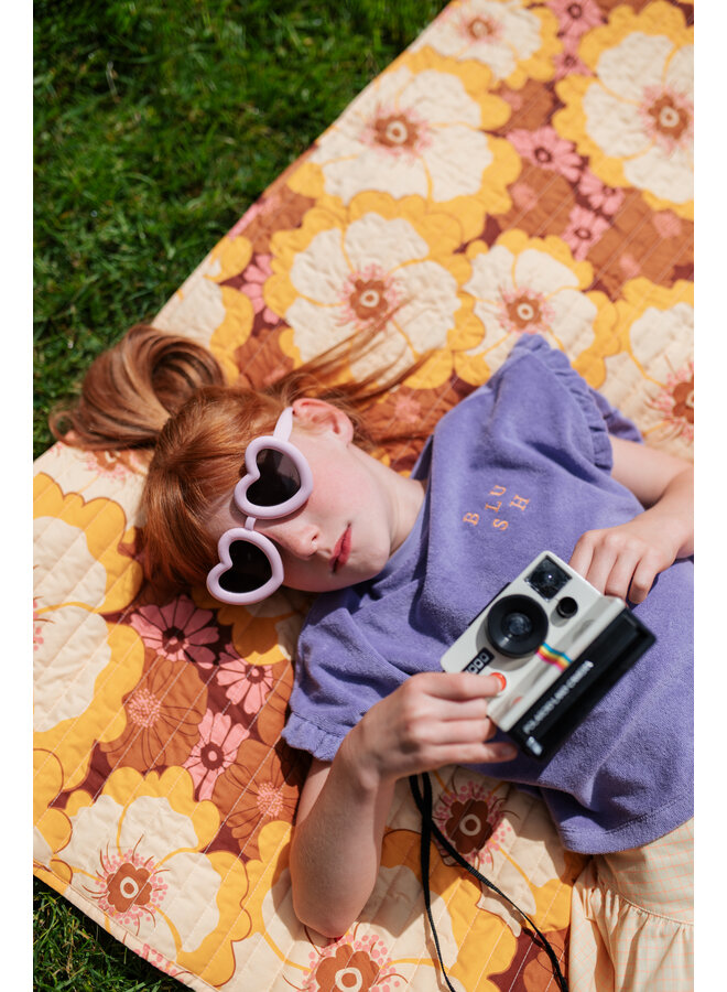 Petit Blush - Towel ruffle top - Chalk violet