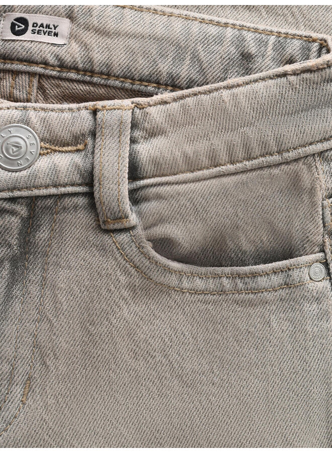 Daily7 - Denim wide fit - Used grey denim
